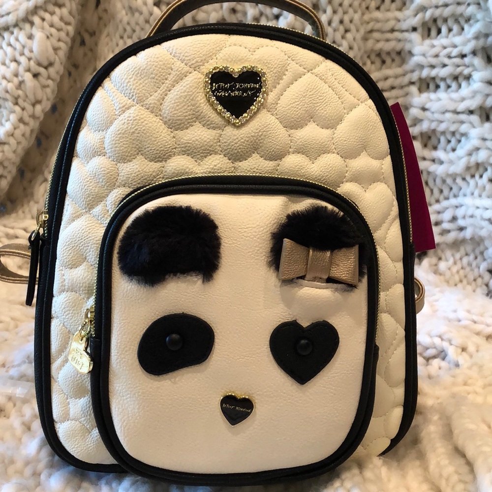 Betsey Johnson Panda Convertible Backpack NWT